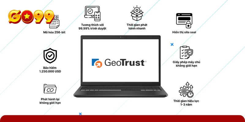 Geotrust chứng minh sự uy tín cho đơn vị được cấp