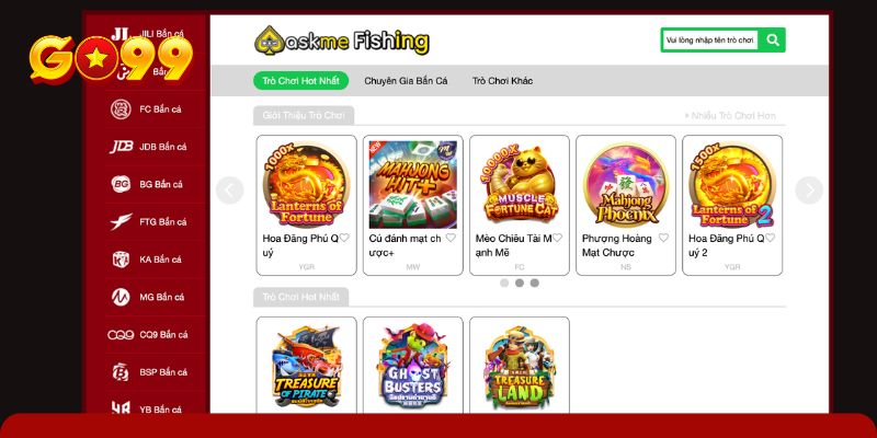 Đại dương sống động của sảnh game Fishing