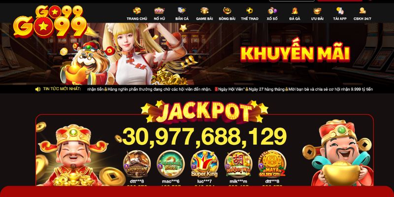 Kho ưu đãi GO99 mang đến cho người chơi